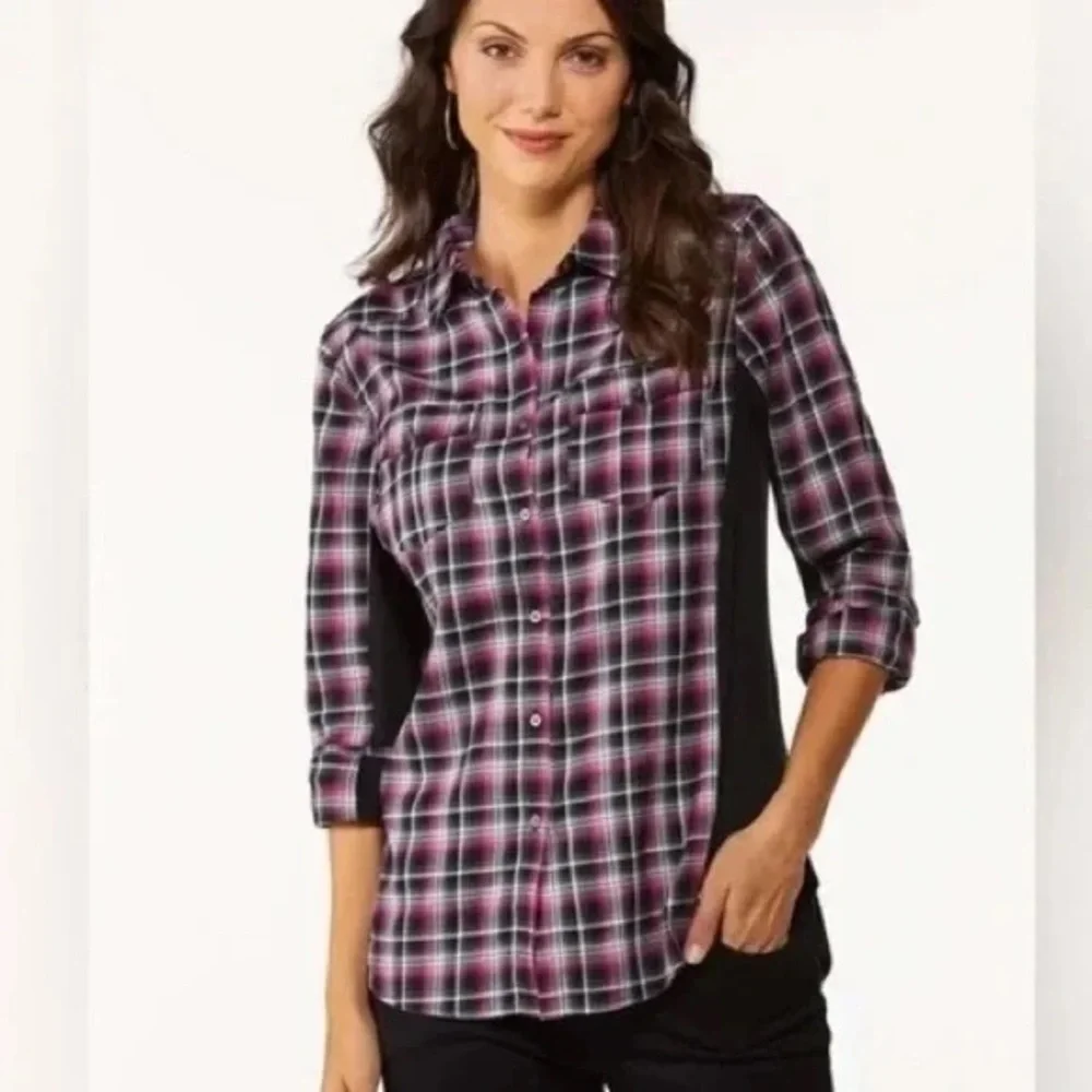 ❄️ Cato | Solid Inset Plaid Shirt Various Sizes Available